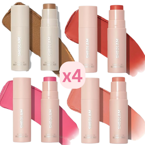 SHEGLAM أحمر الخدود الكريمي – Stick Blush (عبوة من 4 ألوان)